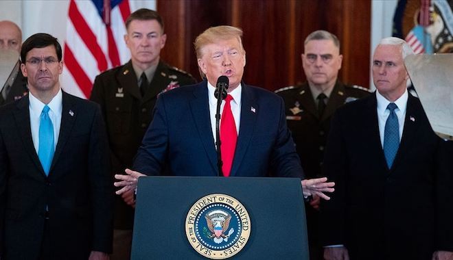 Trump merakla beklenen İran konuşmasını yaptı: Hiçbir ABD'li saldırıda zarar görmedi